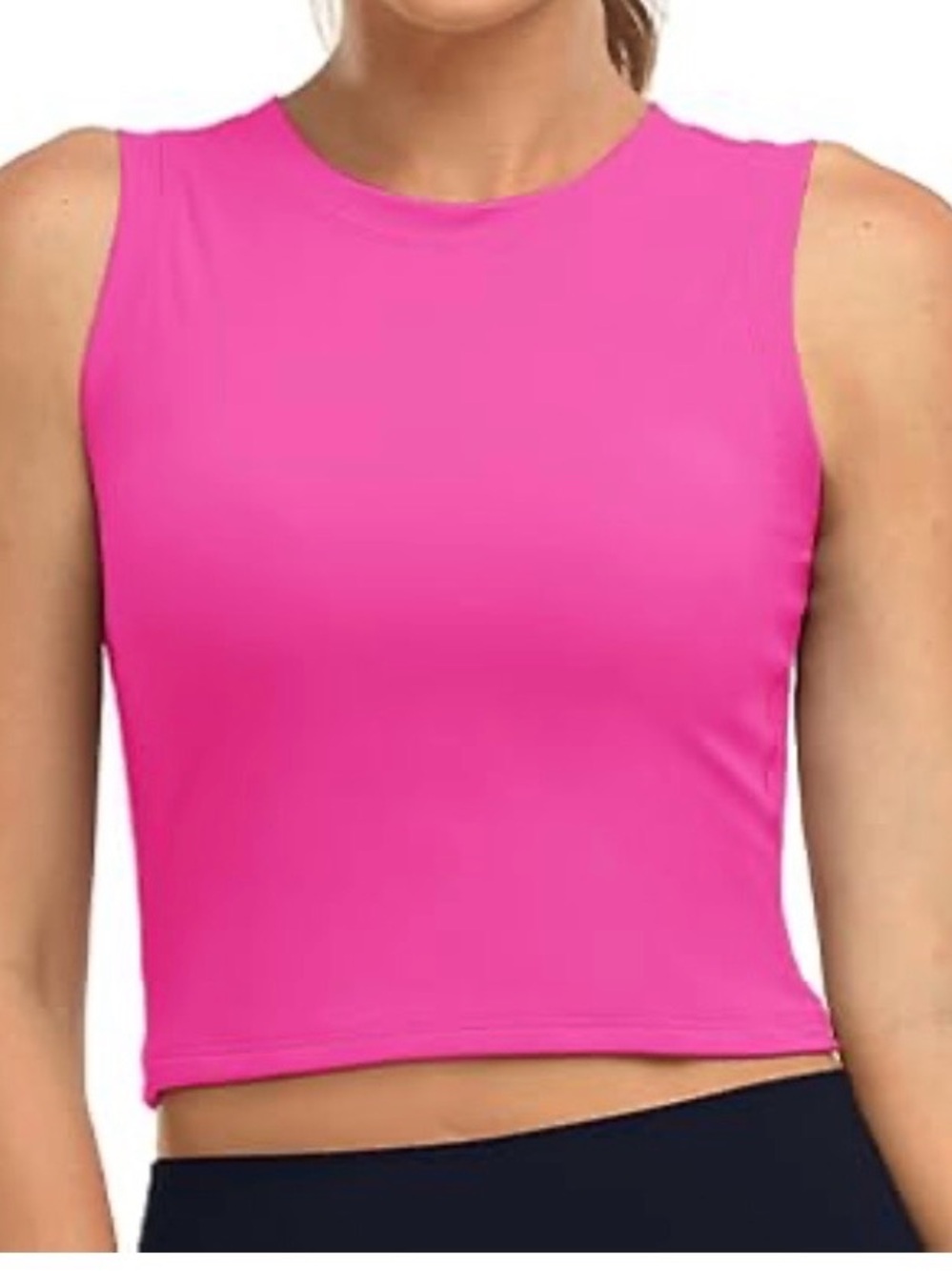 LOVEPOEM Hot Pink Retro Boho Tank Top